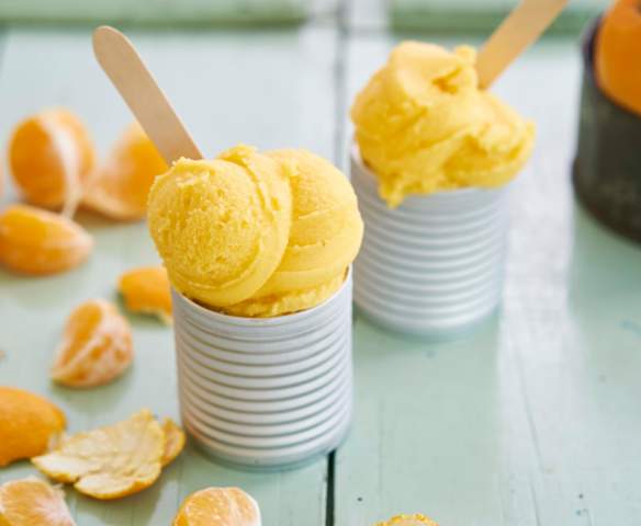 Sorvete de tangerina