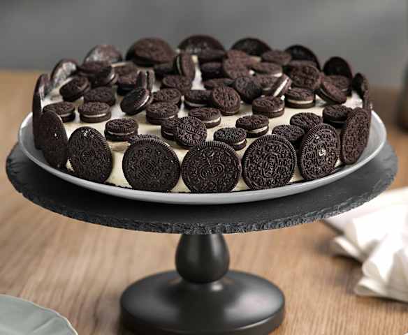 Tarta de galletas negras