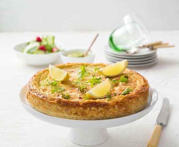 Baked salmon cheesecake Baked salmon cheesecake