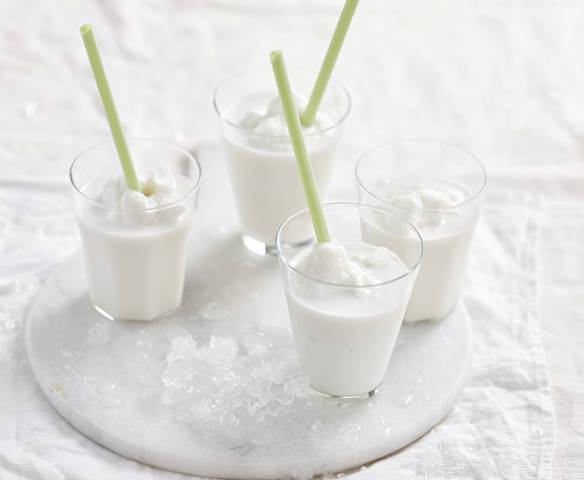 Granizado de abacaxi e coco