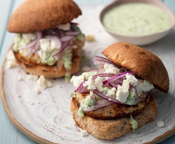 Healthy Greek Turkey Burgers Healthy Greek Turkey Burgers