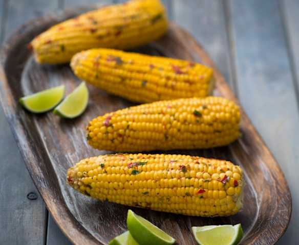 Lime and chilli corn