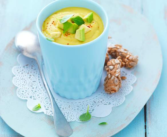 Gaspacho mangue-avocat
