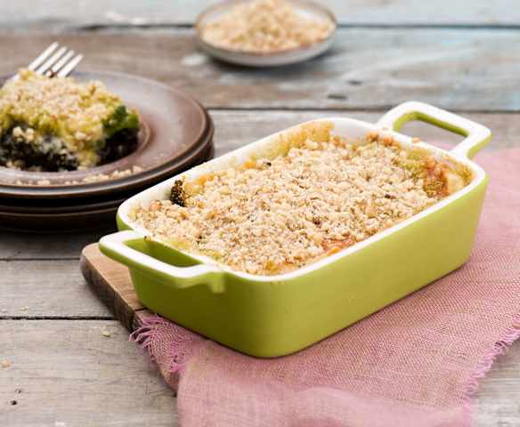 Kremowe gratin z jarmużu