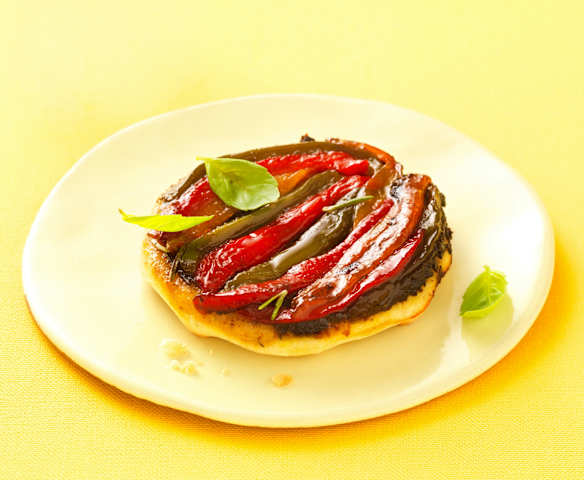 Tatin de poivron et tapenade