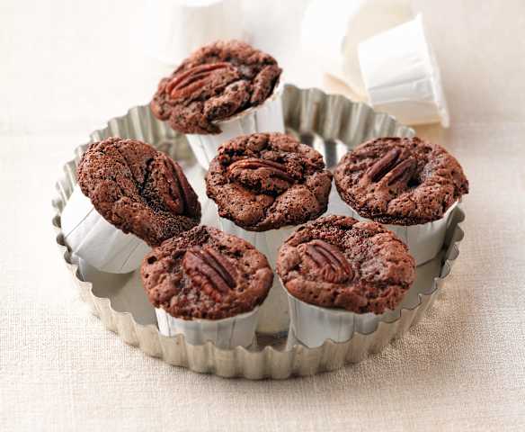 Muffins au chocolat et aux noix de pécan