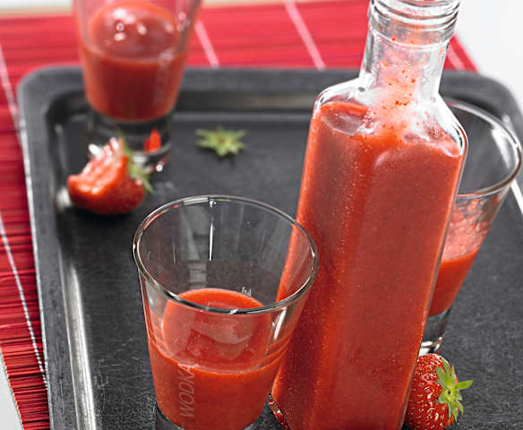 Strawberry Vodka Shot Strawberry Vodka Shot