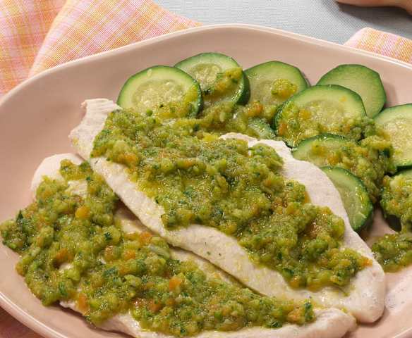 Kuřecí plátky s cuketou