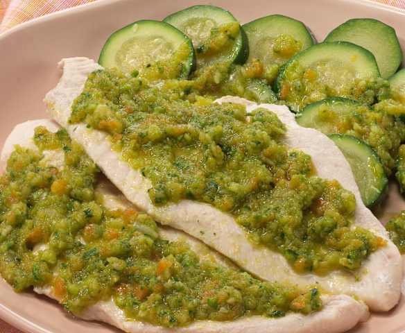 Petto di pollo e zucchine Petto di pollo e zucchine