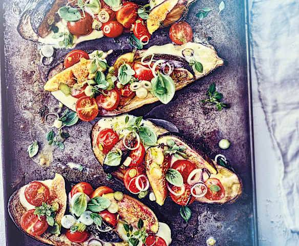 Aubergines grillées aux figues