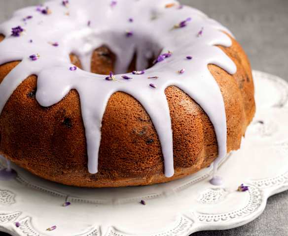 Blueberry and Lavender Bundt Cake