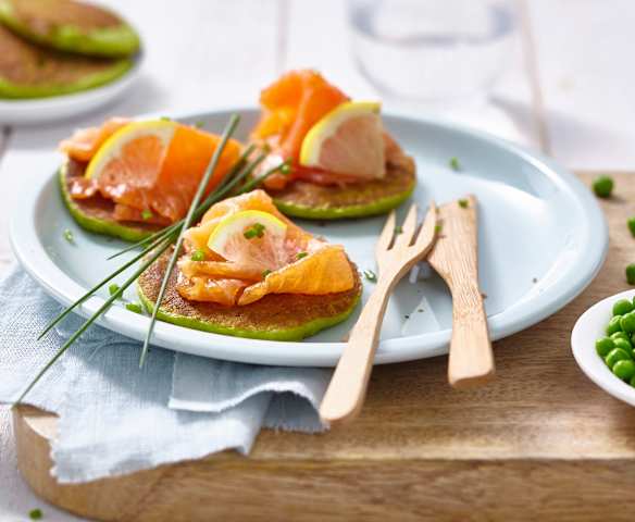 Pancakes aux petits pois