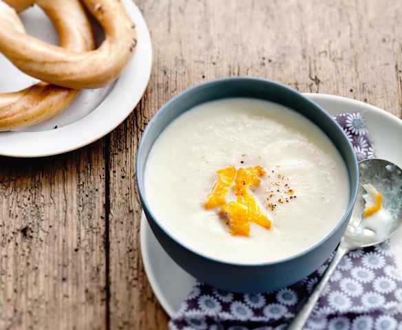 Soupe de céleri-rave et haddock