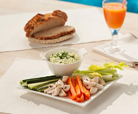 Dip au fromage et à la ciboulette