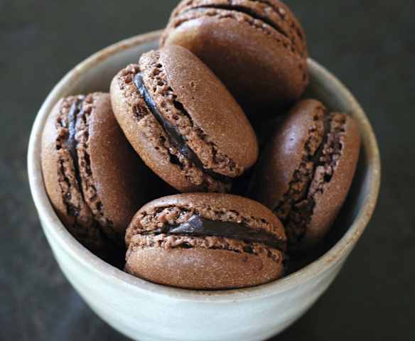 Schokoladen-Macarons Schokoladen-Macarons