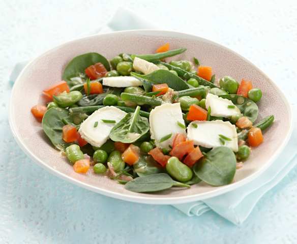 Salade de petits légumes au chèvre