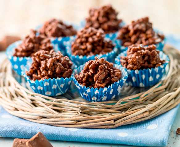 Crocante de arroz e chocolate
