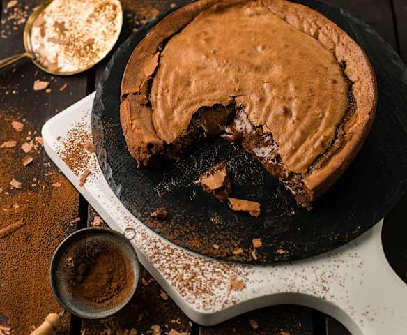 Płynące ciasto czekoladowe (lava cake)