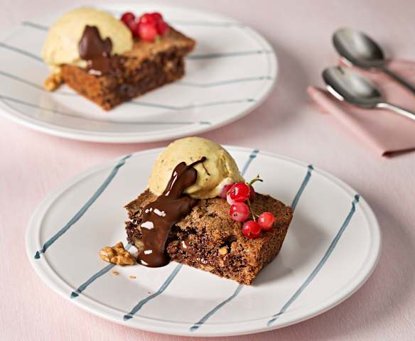 Brownie rápido para dos Brownie rápido para dos