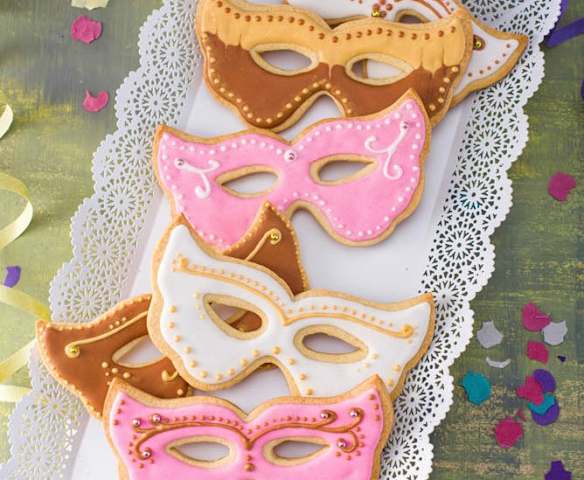 Máscaras de carnaval de pastafrola