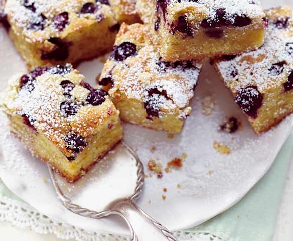 Blueberry and White Chocolate Traybake Blueberry and White Chocolate Traybake