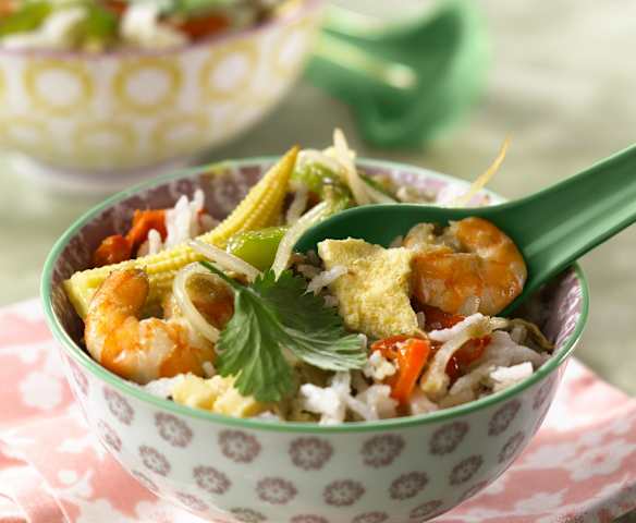 Nasi goreng aux crevettes