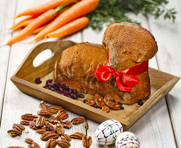 Velikonoční mrkvový beránek bez cukru