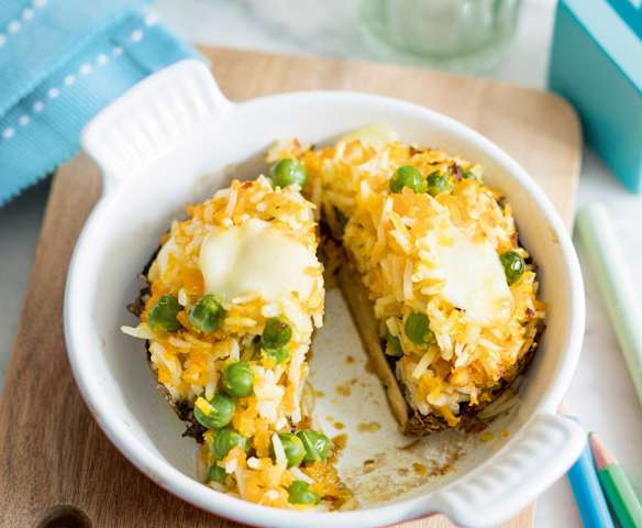 Champignons portobello farcis - recette pour les petits