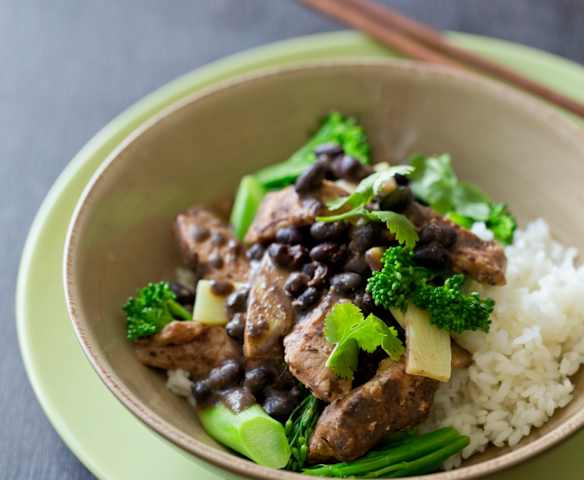 Pork with Black Bean Sauce