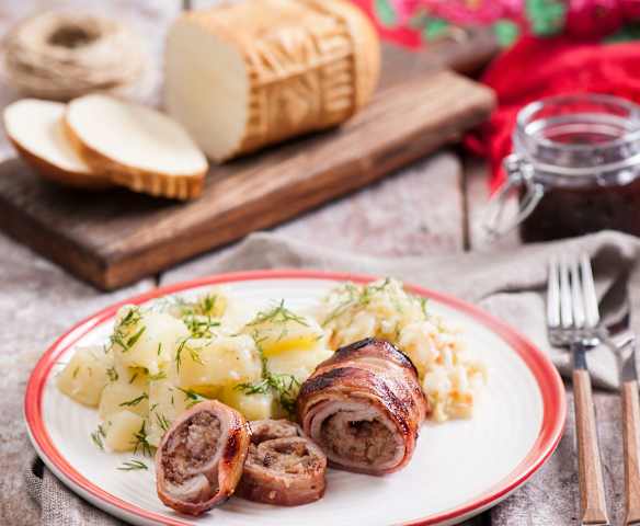 Roladki schabowe z oscypkiem