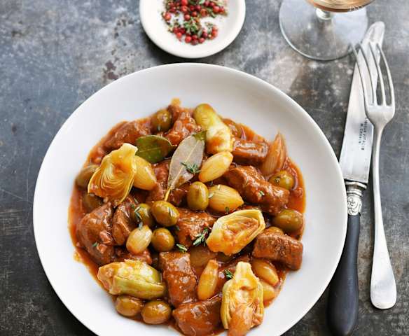 Daube d'agneau aux artichauts