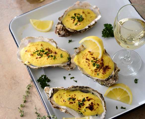 香檳沙巴翁烤生蠔