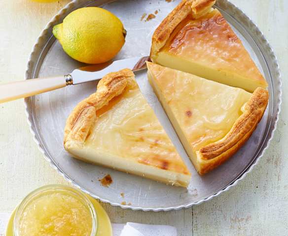 Zitronen-Frischkäse-Tarte