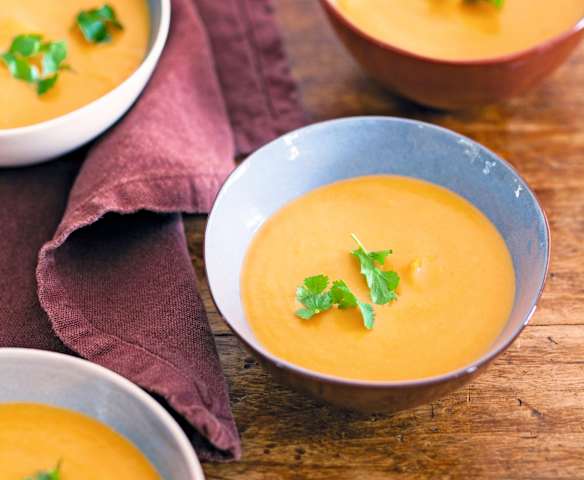 Soupe à la courge et au lait de coco