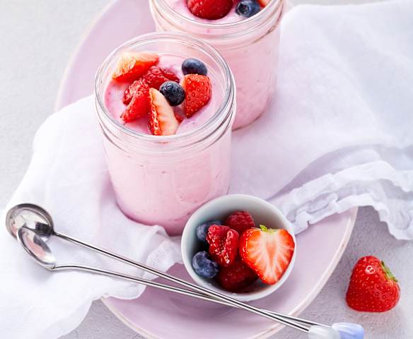 Beeren-Quark-Creme (zuckerfrei)