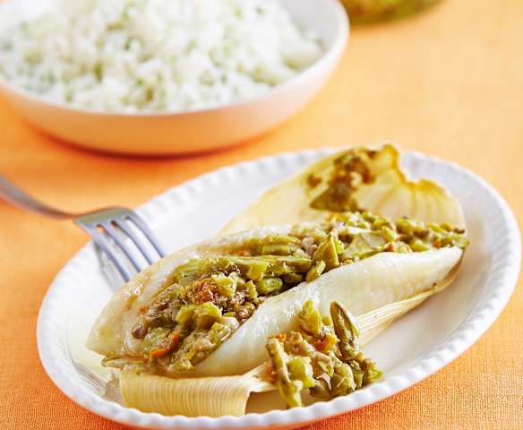 Envuelto de pescado en hoja de maíz