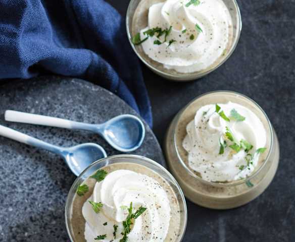 Crème de lentilles au lard