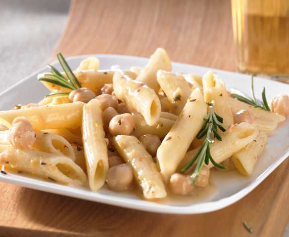 Pasta mit Kichererbsen