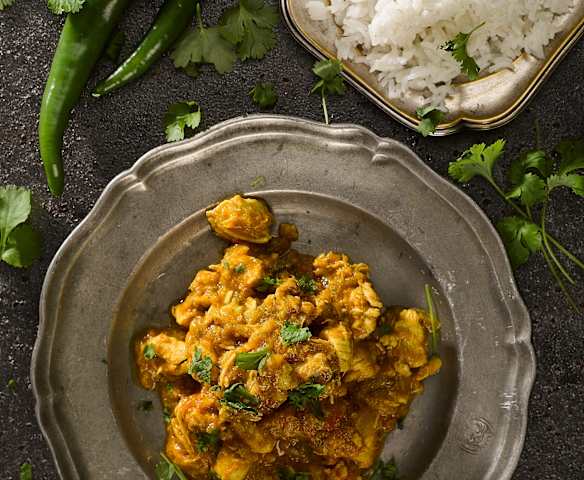 Indické kuřecí kari s chilli papričkou