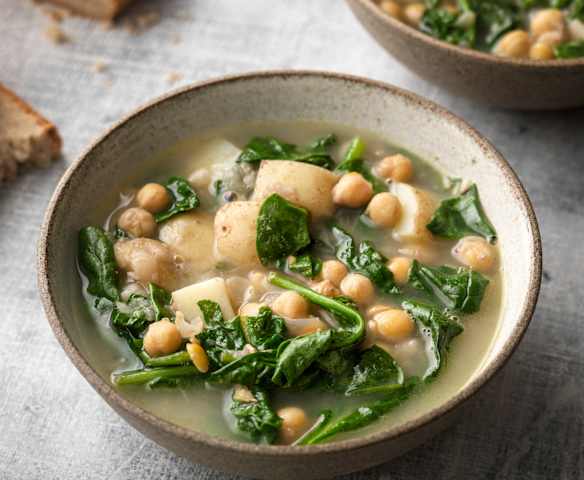 Spinach, Chickpea and New Potato Soup Spinach, Chickpea and New Potato Soup