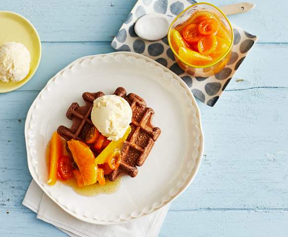 Kokos-Schoko-Waffeln Kokos-Schoko-Waffeln