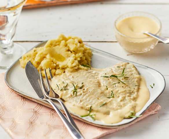 Turbot sauce champagne