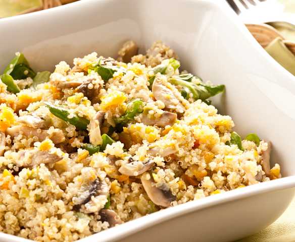 Quinoa con verduras salteadas