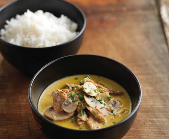 Strogonoff de peru com molho de café