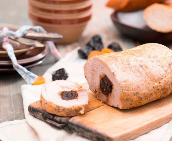 Schab gotowany na parze