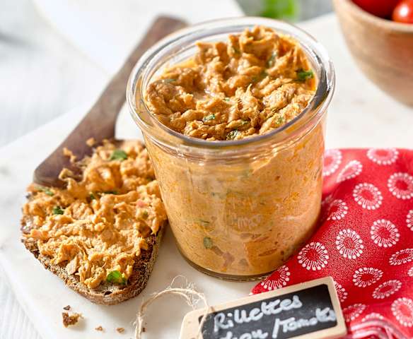Rillettes de thon à la tomate