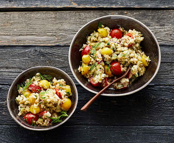 Fenchelsalat mit bunten Tomaten