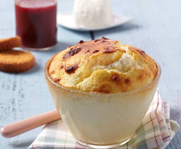 Soufflé de chèvre frais (Chef Eric Guérin - La Mare aux oiseaux)
