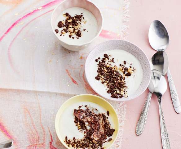 Warmer Schoko-Kokos-Grießbrei