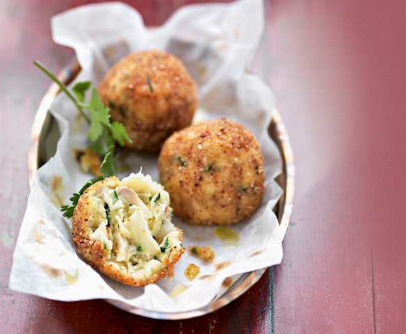 Croquettes de poisson à l'oignon